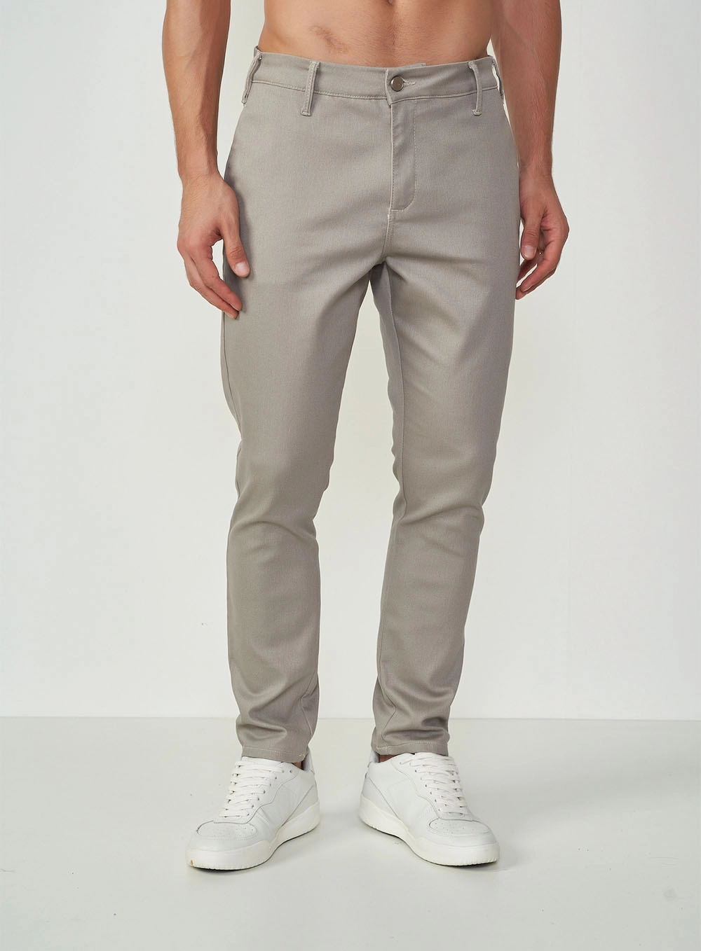 Calça Sarja New Chino Flint Gray Cinza