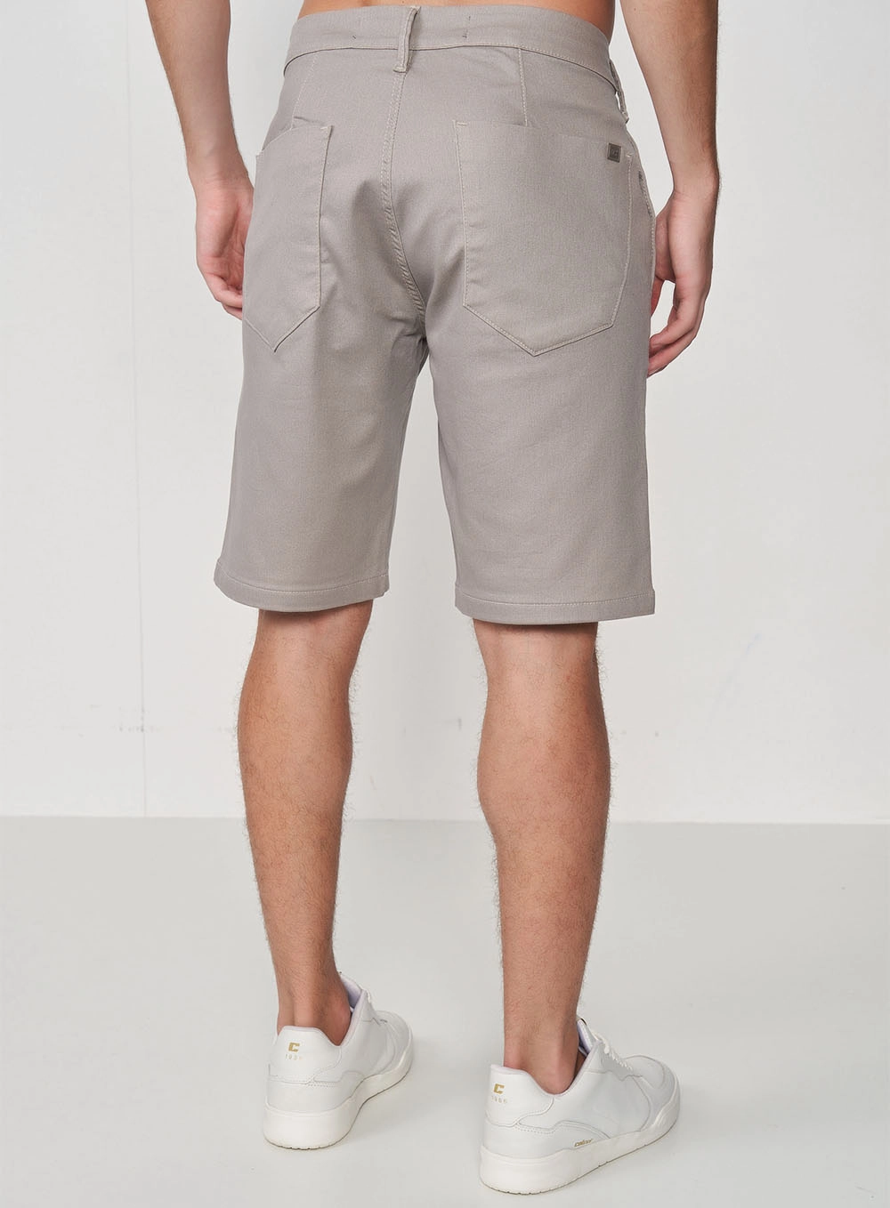 Bermuda Sarja Davi Flint Gray Cinza