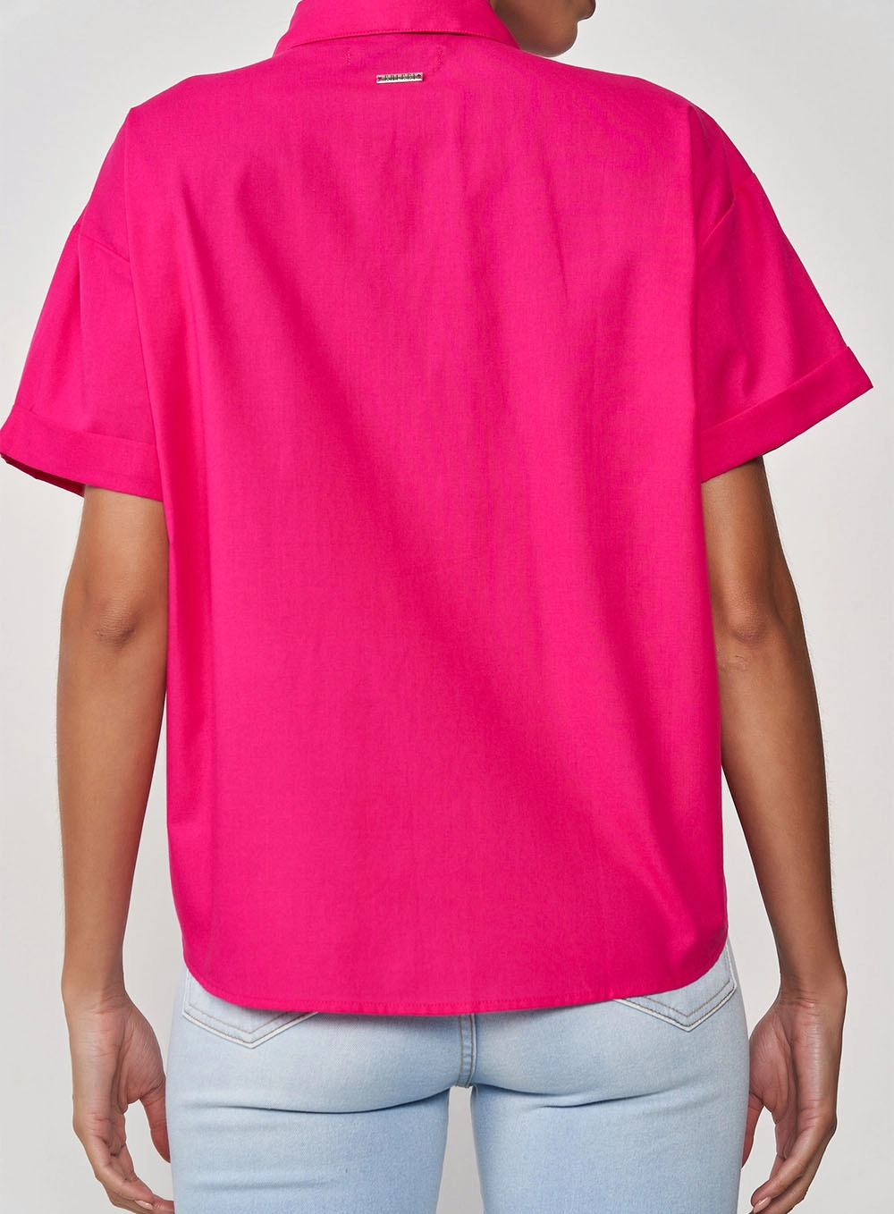 Camisa Loose Monica Deep Pink Rosa
