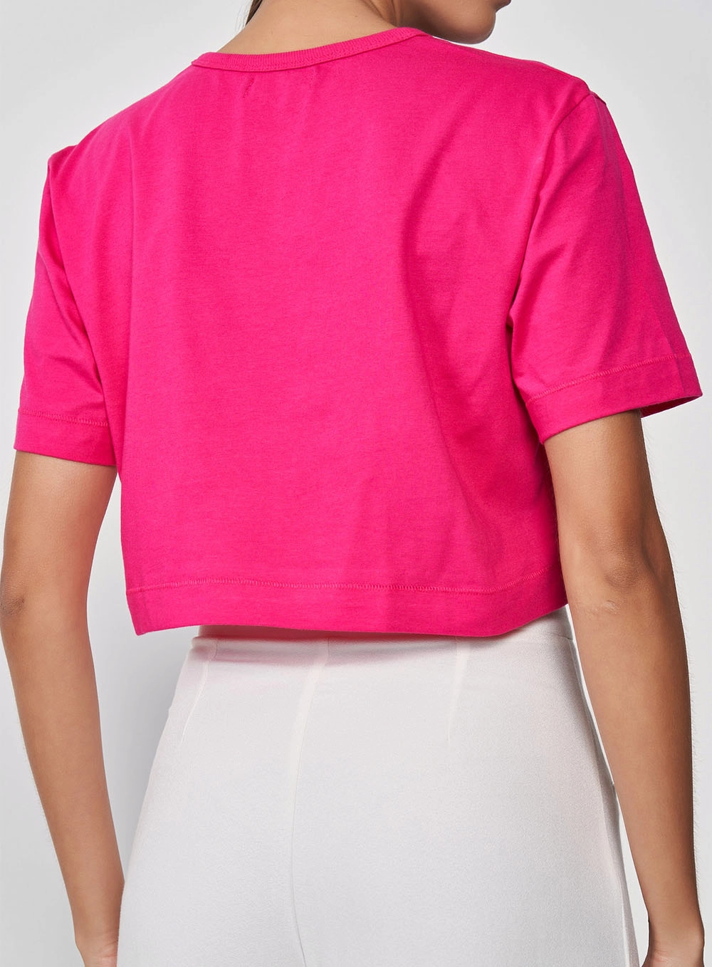 Camiseta Boy Cropped Rosa