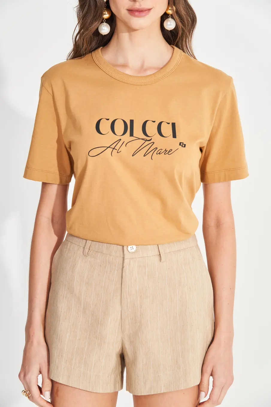Camiseta Boy Al Mare Marrom