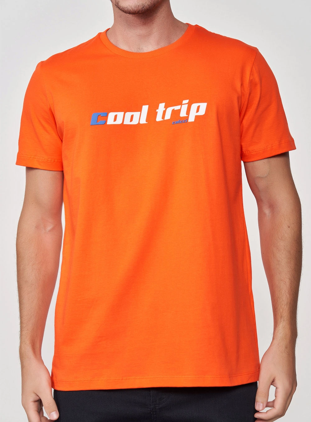Camiseta Slim Strong Cool Trip Laranja