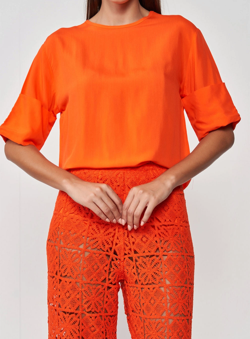 Blusa Box Francine Laranja