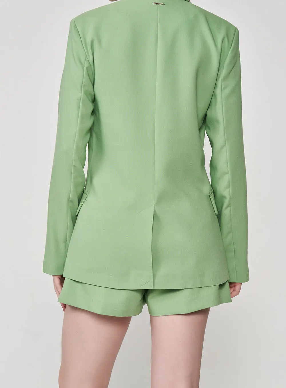 Blazer Box Alfaiataria Alongado Verde Veggir