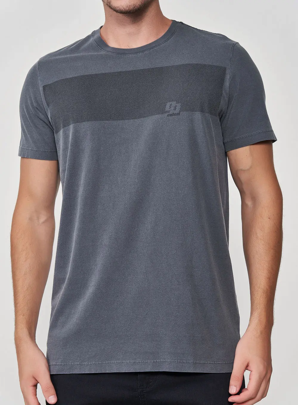 Camiseta Slim Delicate Lines CINZA
