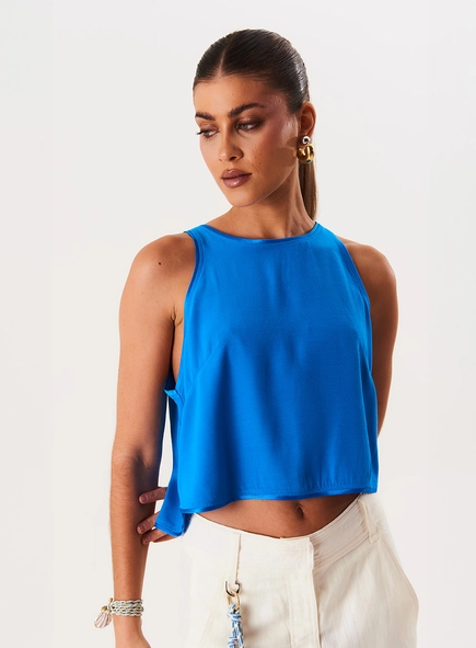 Regata Cropped Evasê Comfy