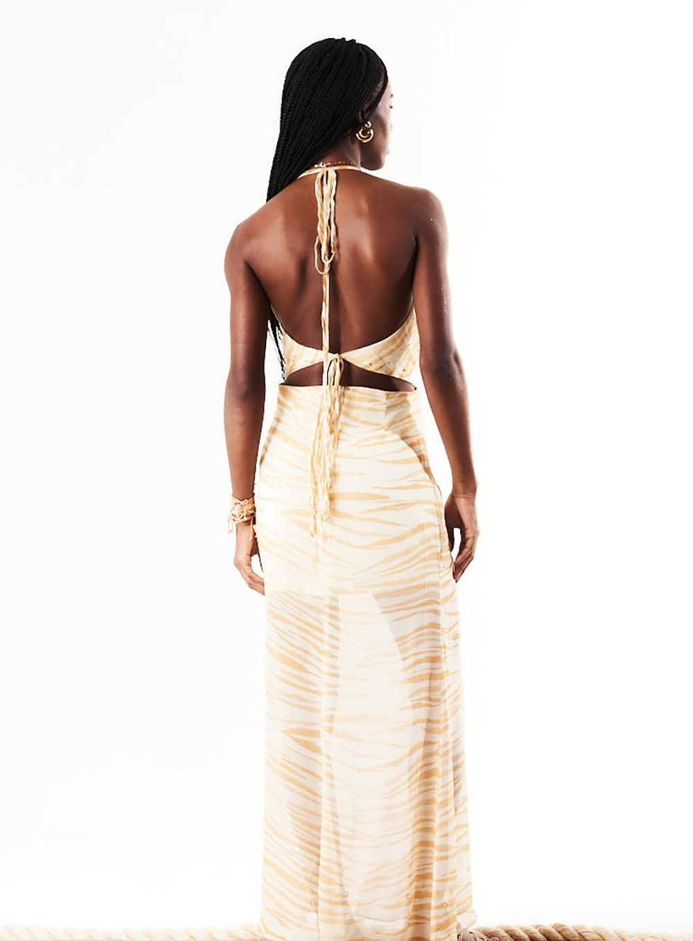 Vestido Estampado Com Aplicação Estampado 4