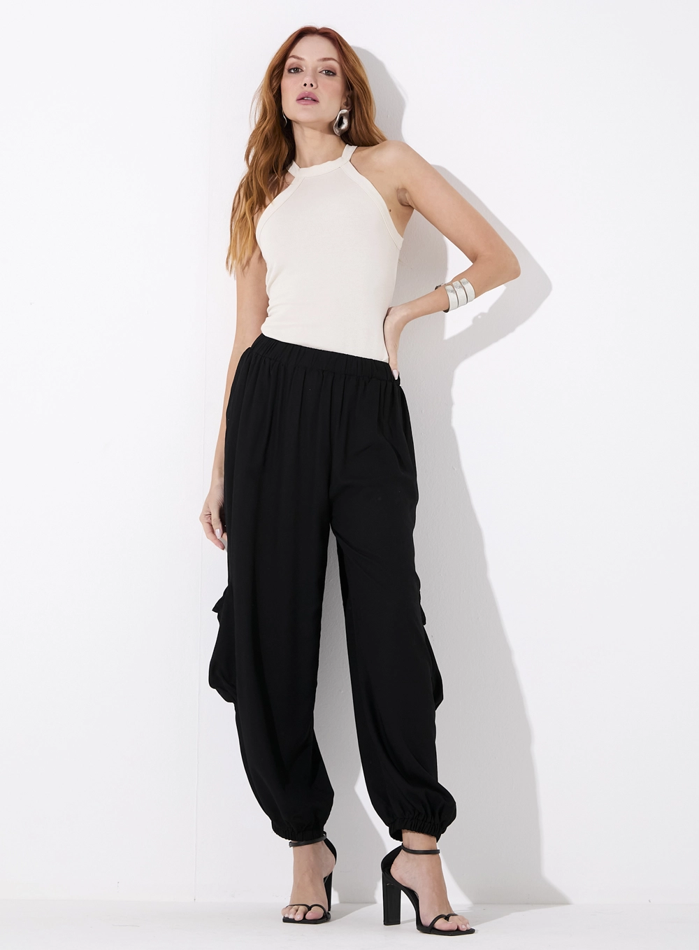 Regata Slim Halter Essential Canelada Bege 4