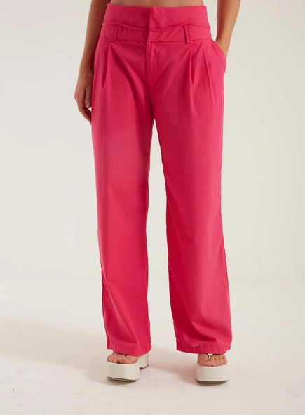 Calça Pantalona Cós Com Recorte