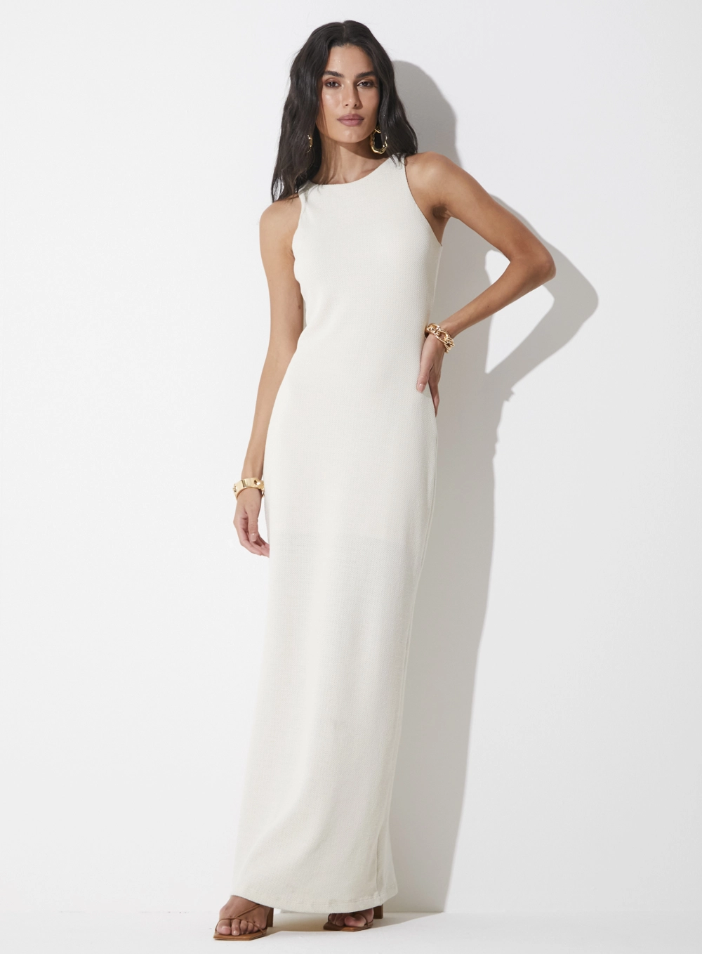 Vestido Longo Essential Bege 1