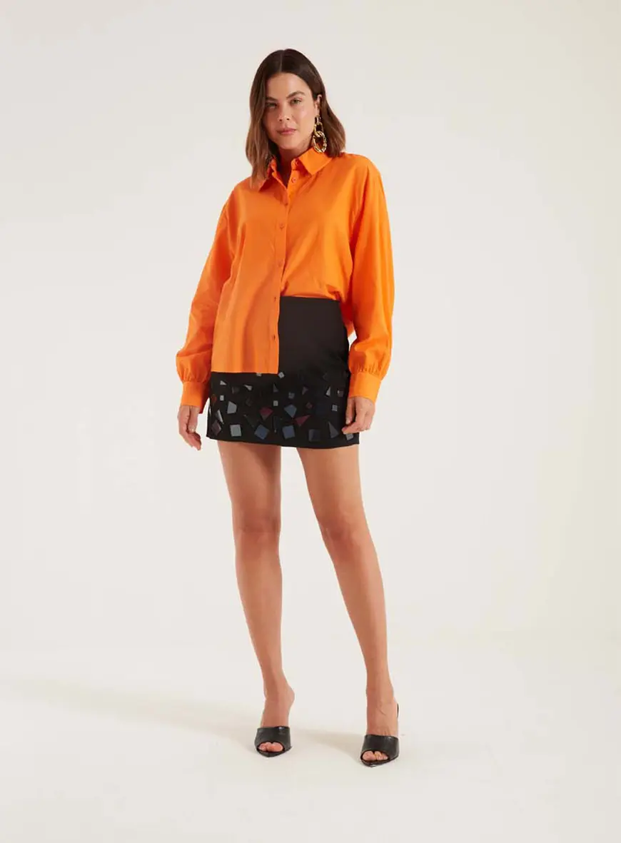 Camisa Comfy Oversized Laranja 7