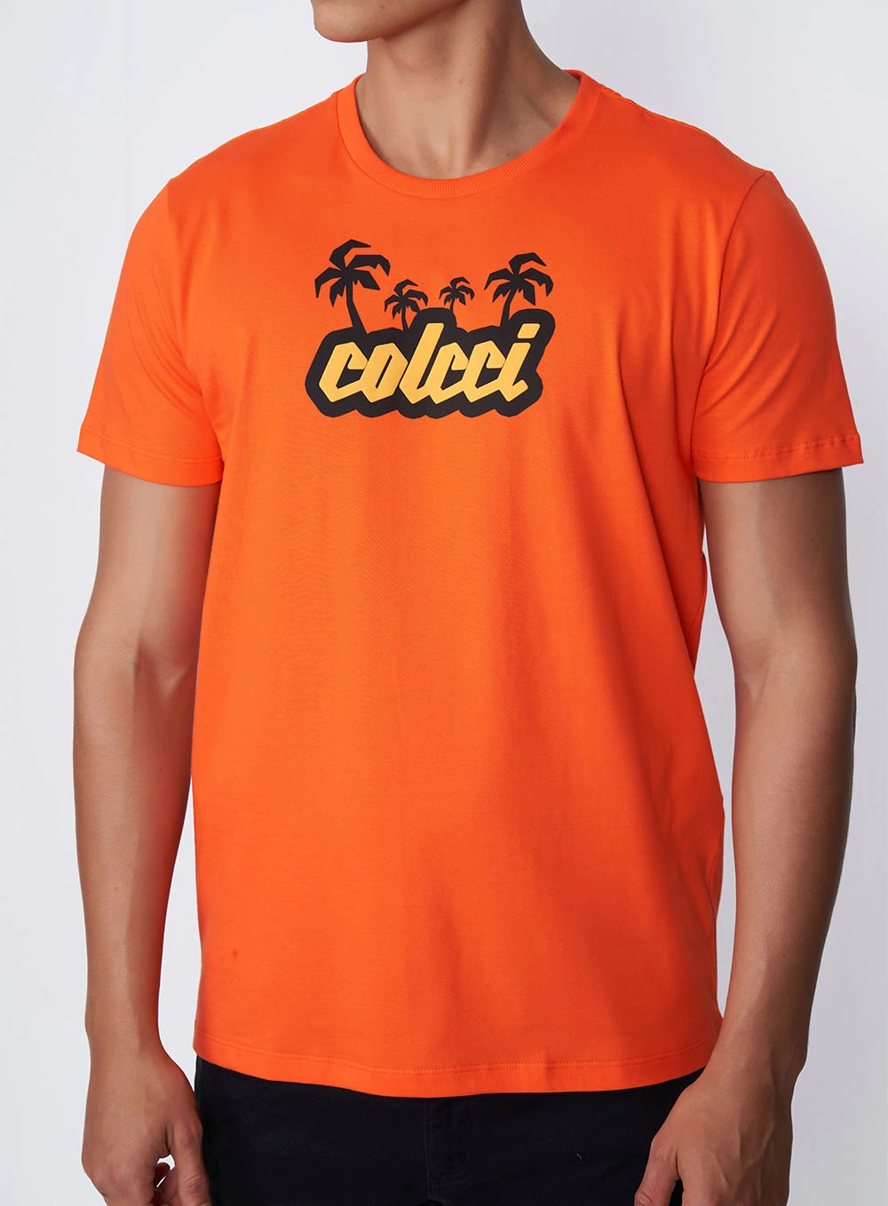 Camiseta T-shirt Estampada Colcci Laranja