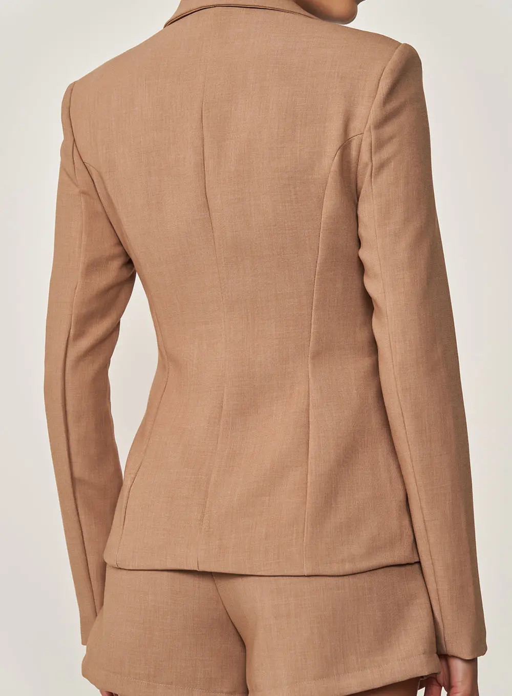 Blazer Cut Out Com Amarração Raye Drome Marrom