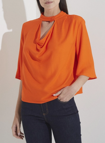 Blusa Ampla Detalhe Degagê