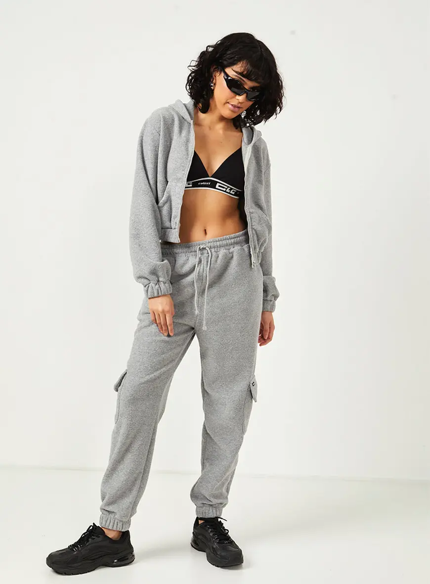 Calça Moletom Clc Cinza 3
