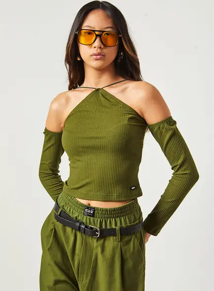 Blusa Canelada Mangas Longas Clc