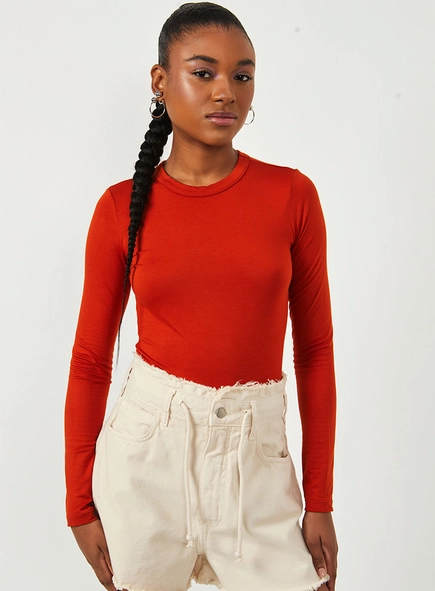 Blusa Básica Manga Longa  Clc
