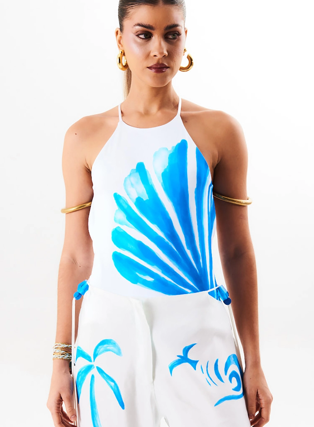 Body Beach Frente Única Com Alças Estampados 2