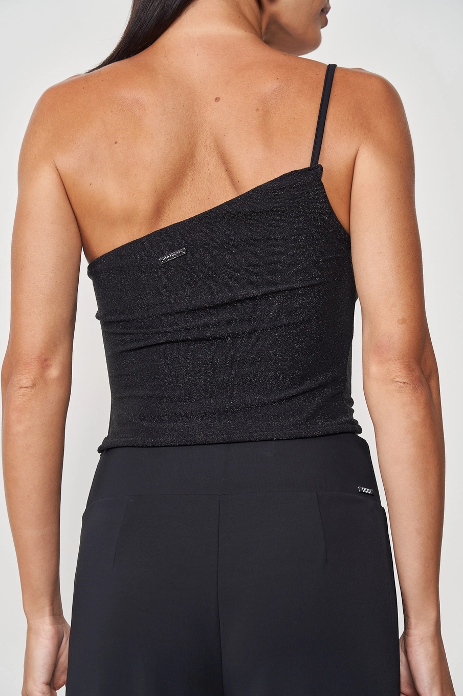 Blusa Metalizada Feminina Preto