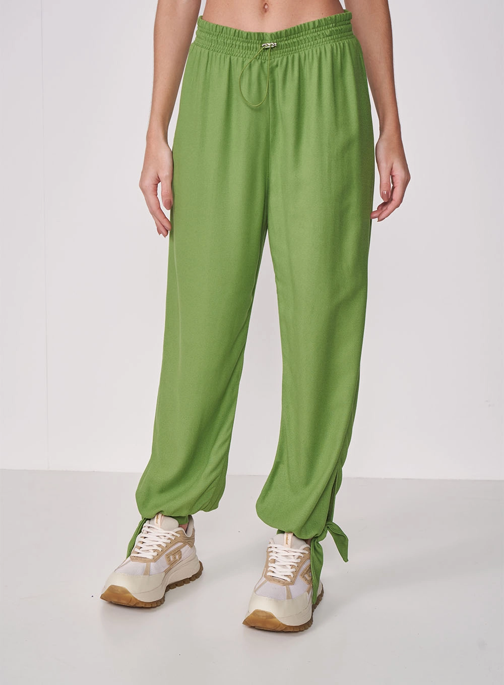Calça Comfort Com Elástico Verde