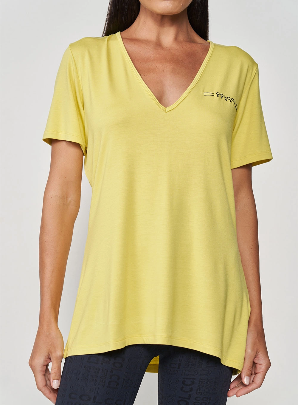 Camiseta Comfort Solta Amarelo