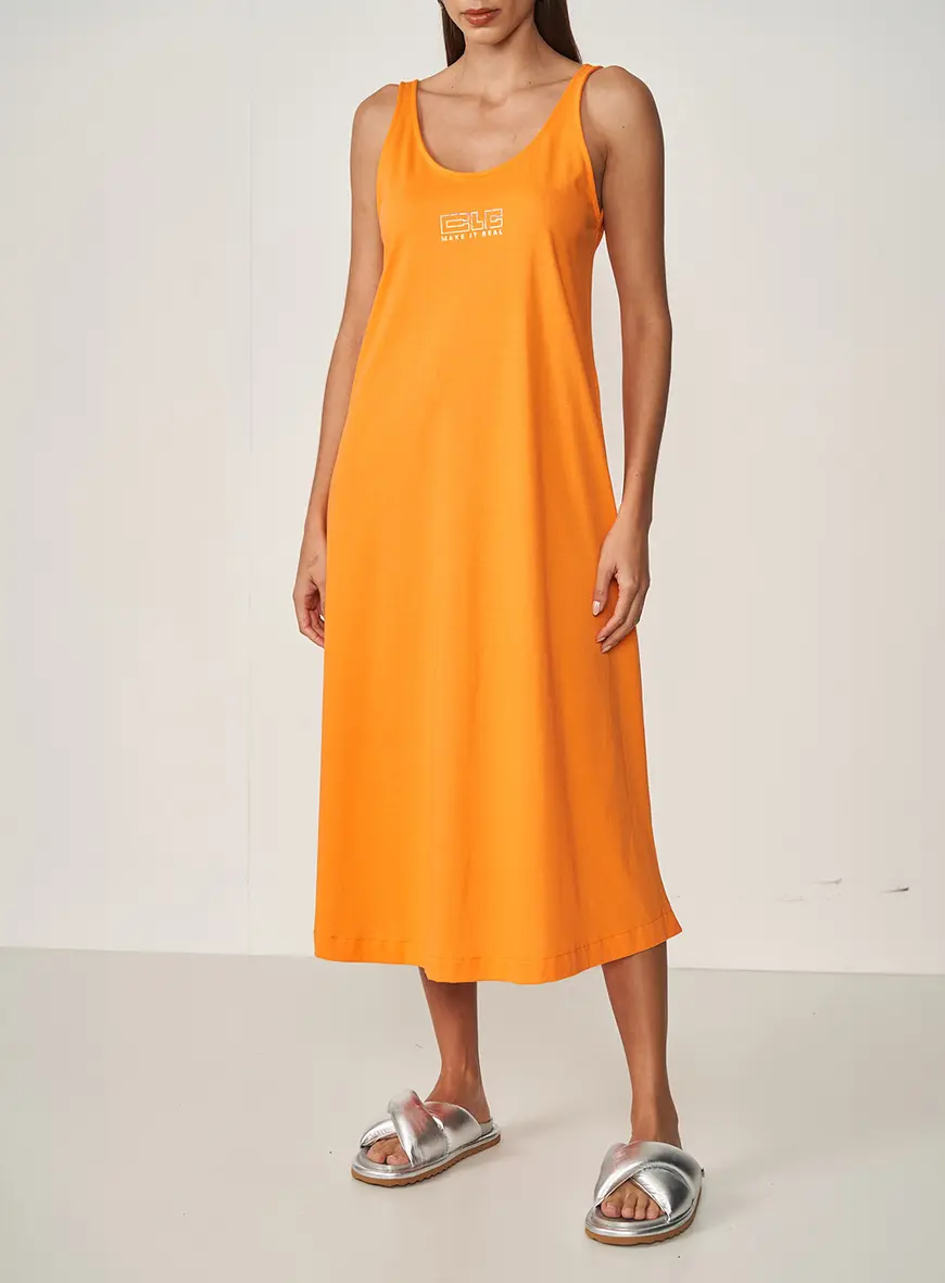 Vestido Estampado Make It Real Laranja 3