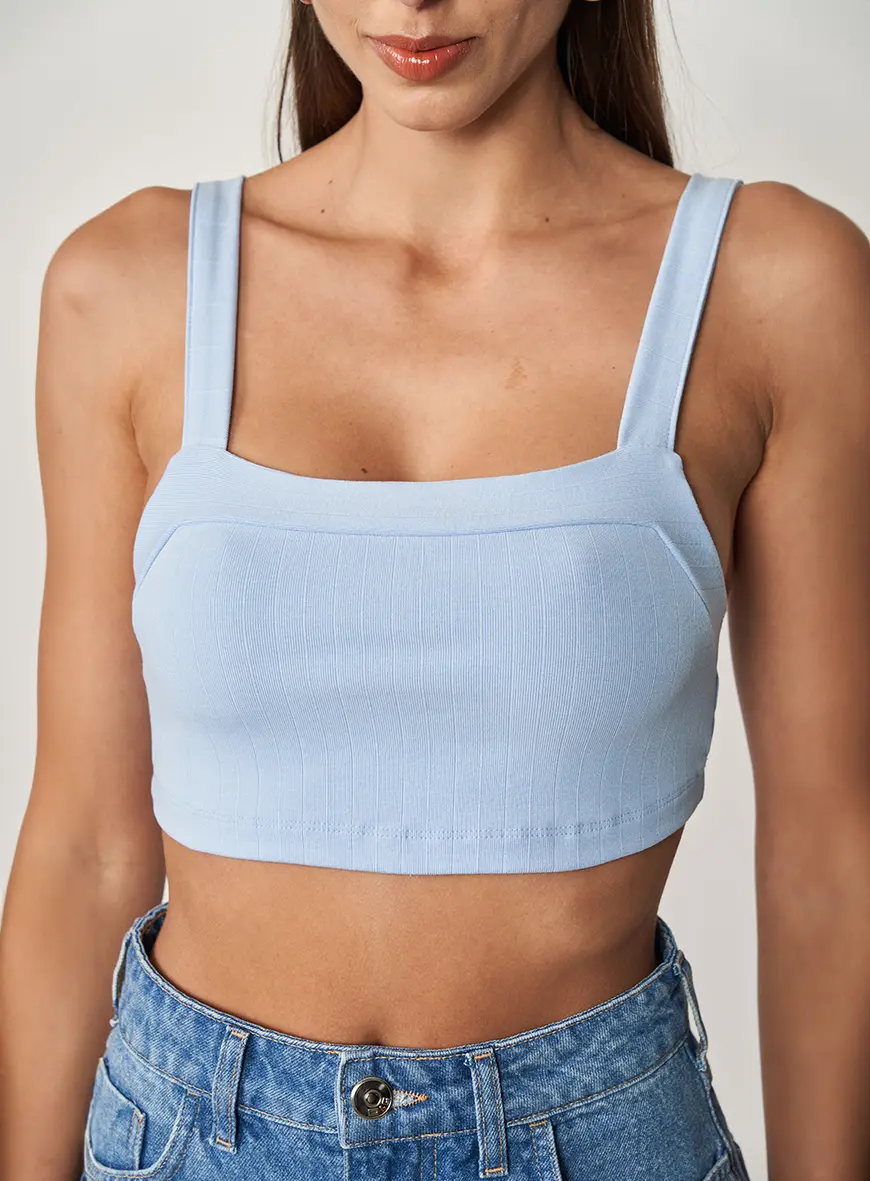 Top Justo Reto Azul Tranquile Blue 1