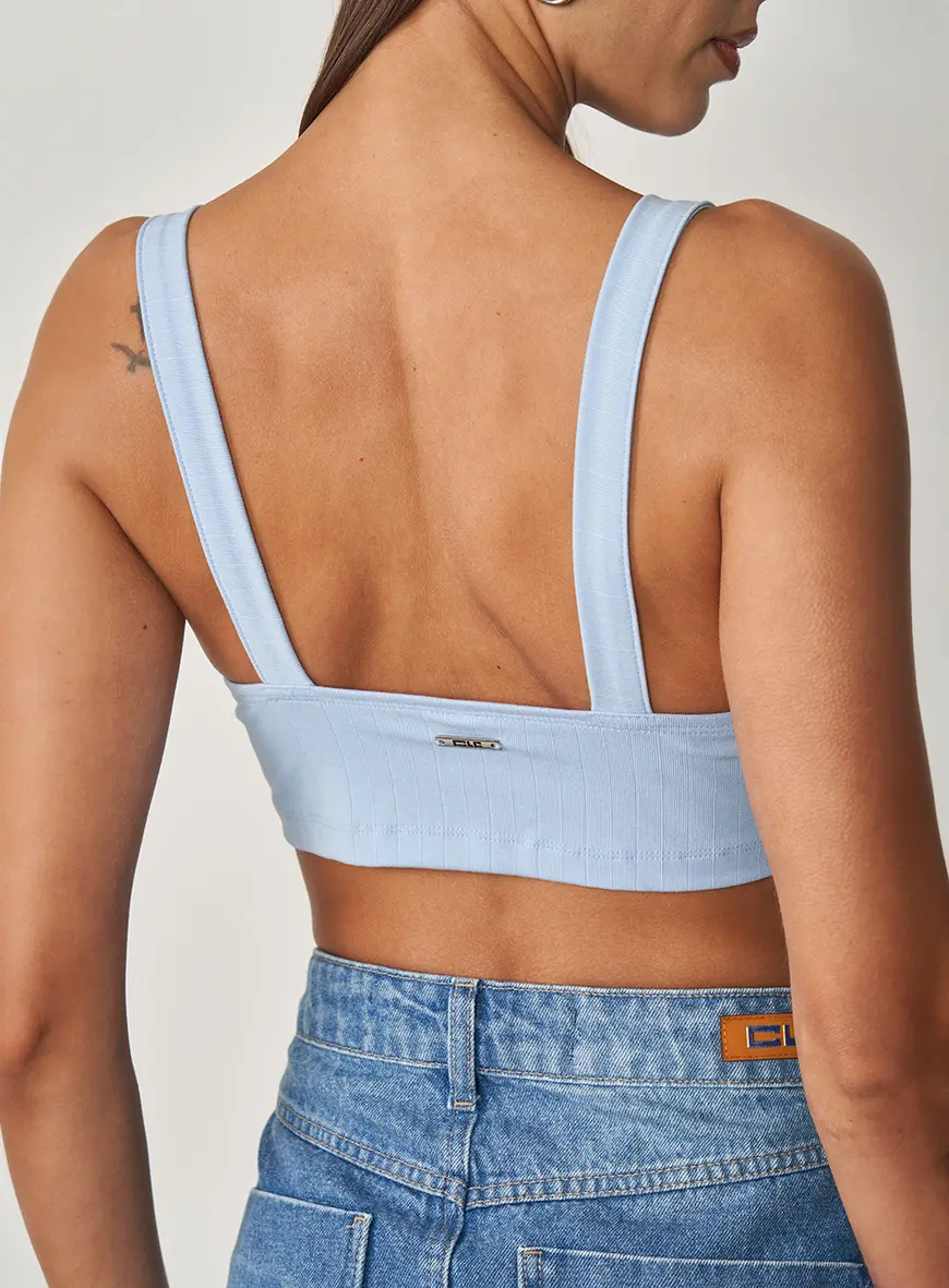 Top Justo Reto Azul Tranquile Blue 2