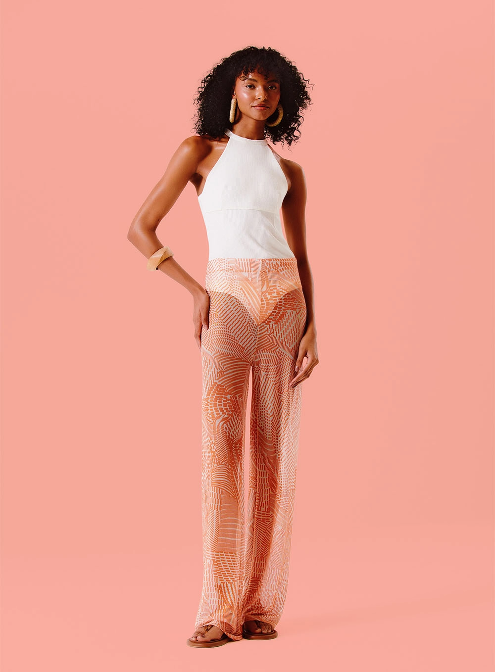 Calça Tule Estampado Estampados