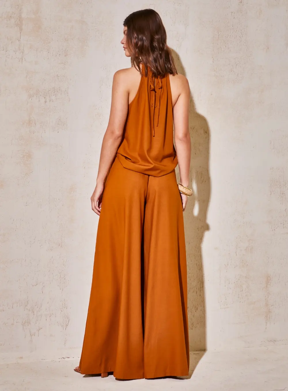Calça Joana Pantalona Marrom