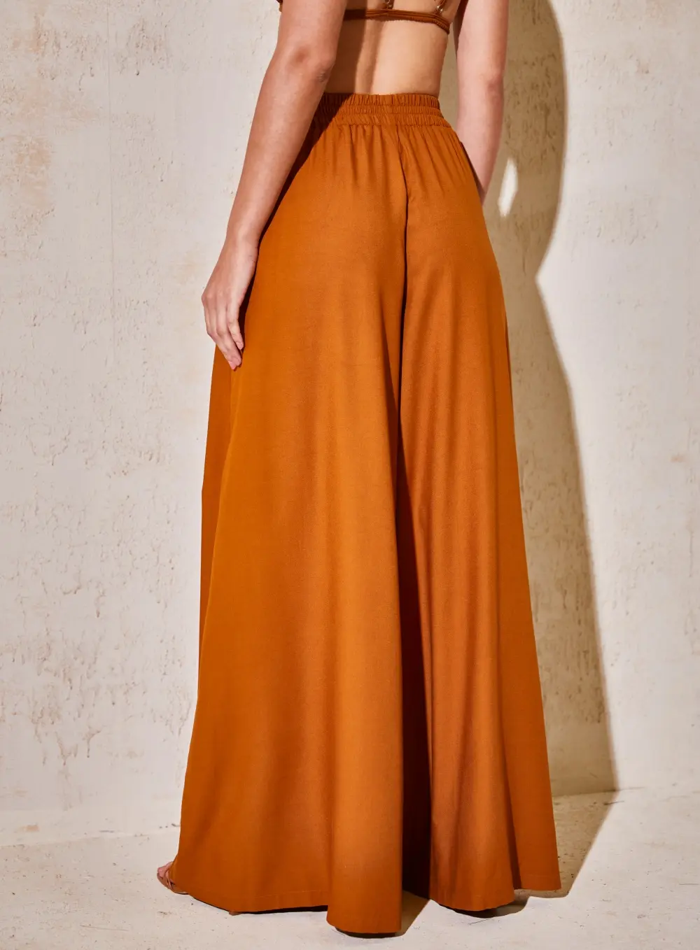 Calça Joana Pantalona Marrom