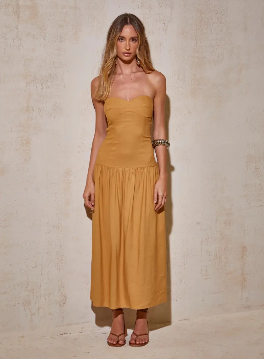Vestido Midi Tomara Que Caia