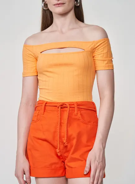 Blusa Canelada Ombrto