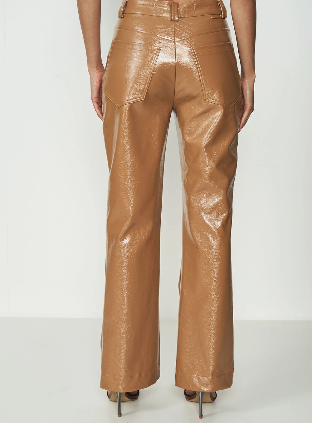 Calça Joana Alta Marrom Evermore
