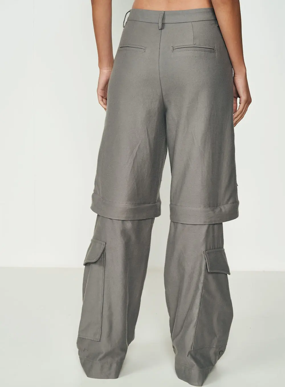 Calça Utility Layered Cinza