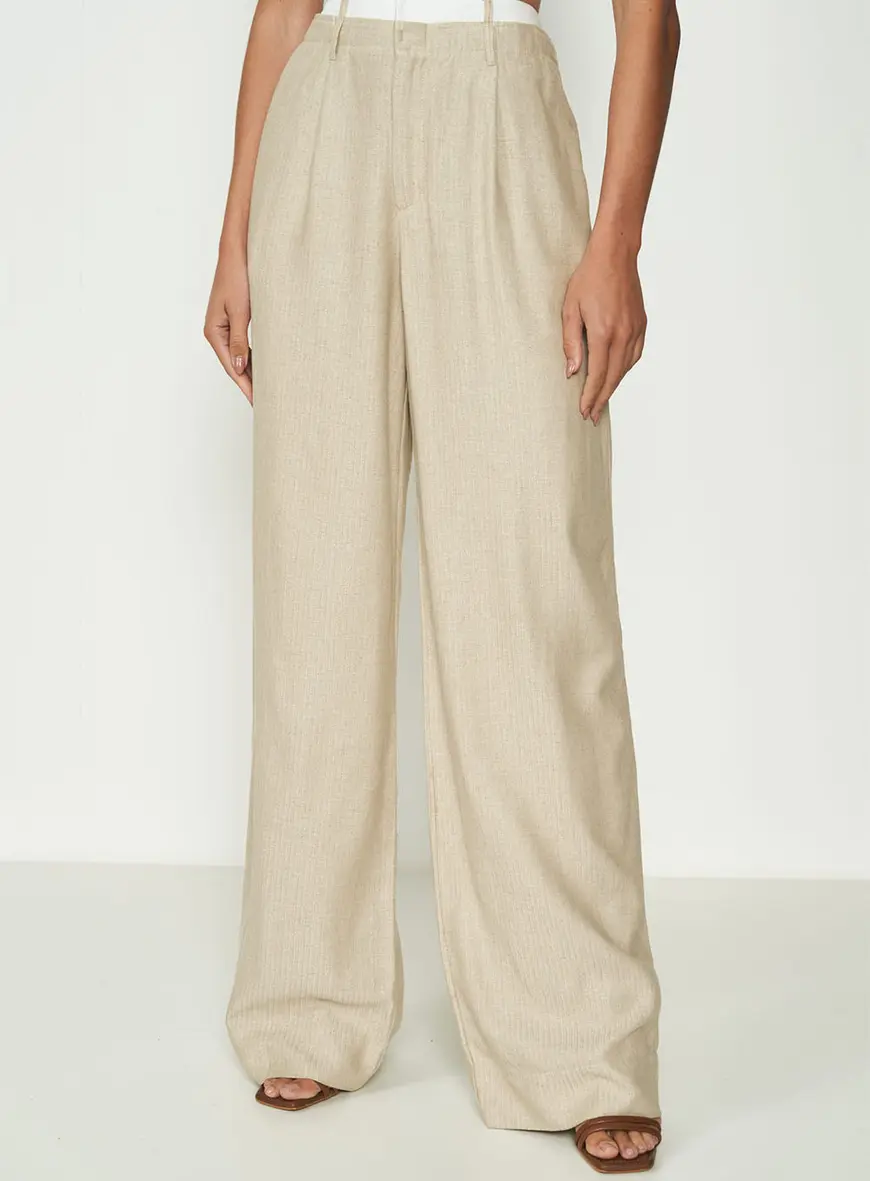 Calça Feminina Alfaiataria Pantalona - Joana