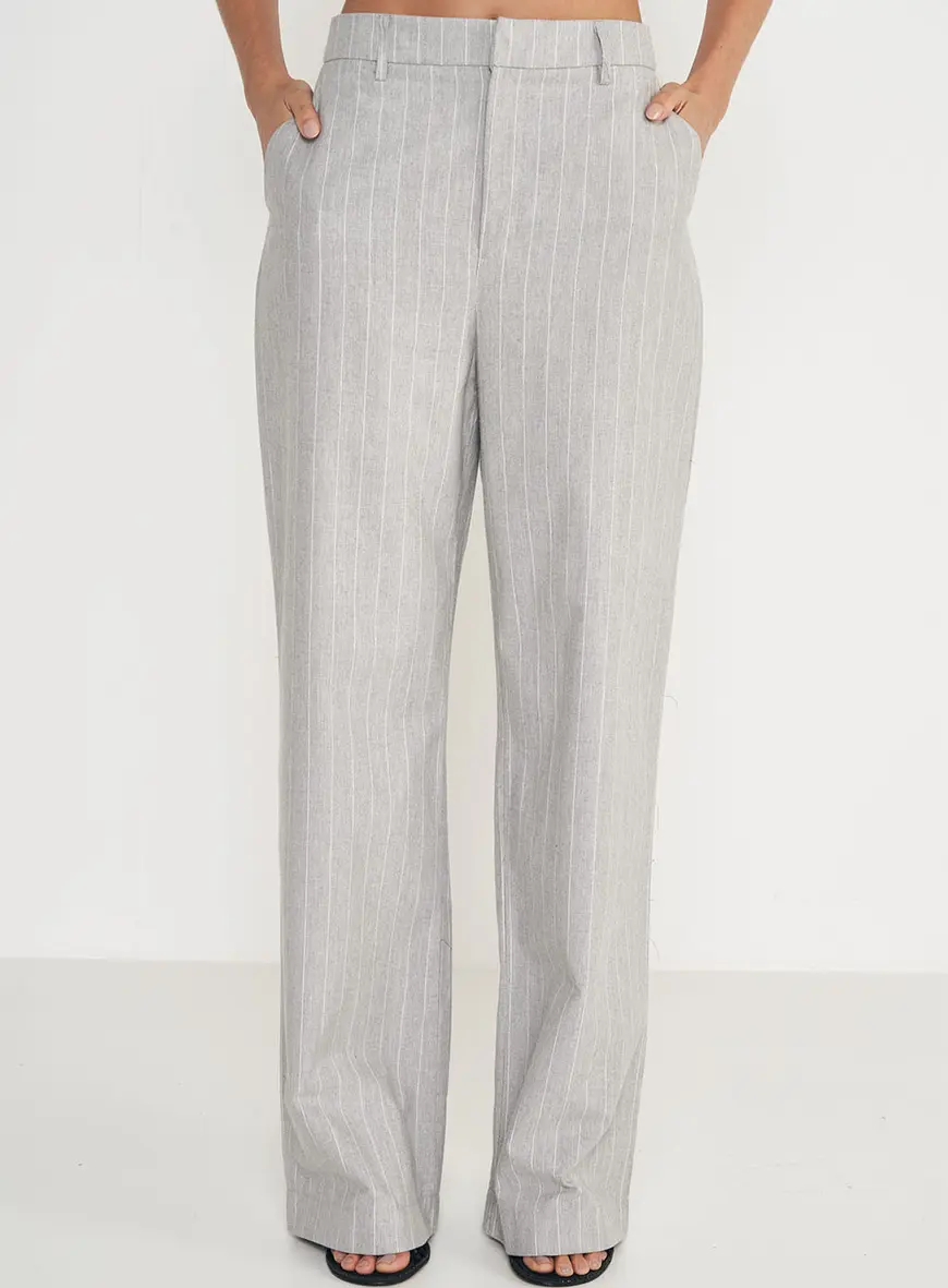 Calça Wide Leg Listras