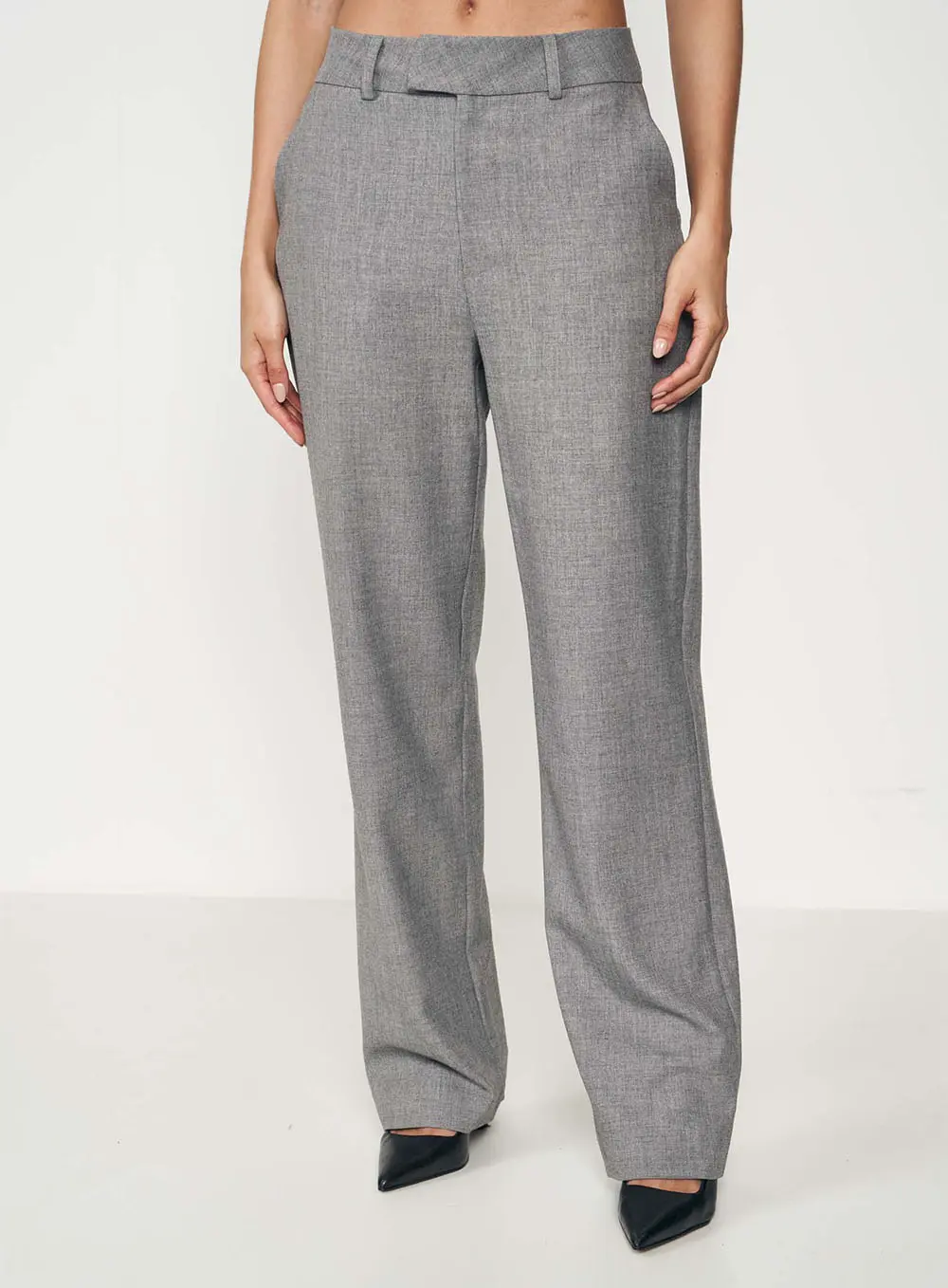 Calça Alfaiataria Jade Cinza
