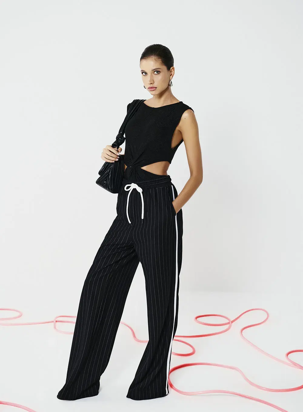 Calça Feminina Listrada - Joana Preto