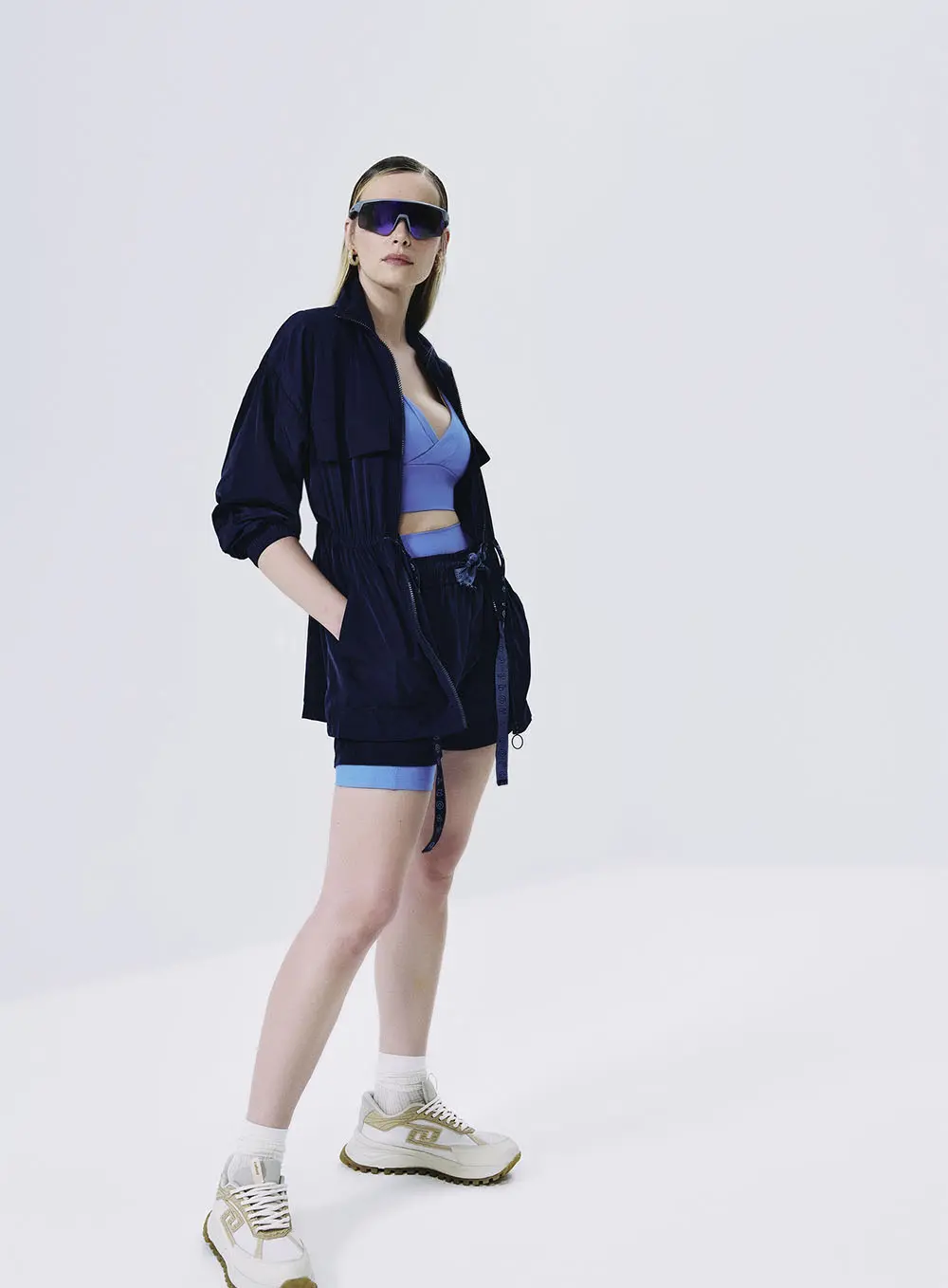 Short Nylon Deep Blue Active Azul