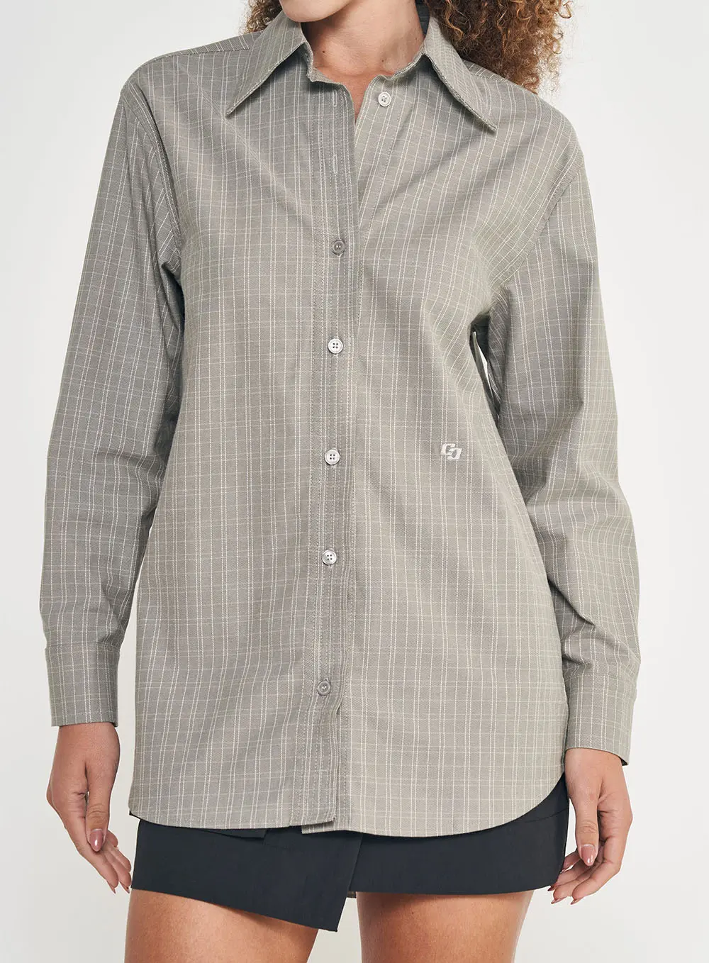Camisa Feminina Oversized Xadrez Estampados