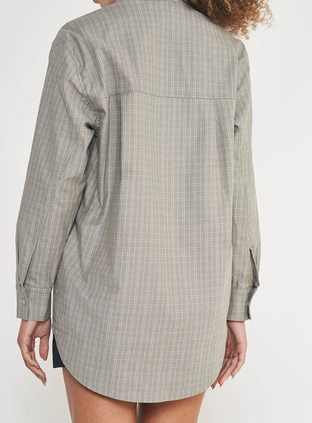 Camisa Feminina Oversized Xadrez Estampados