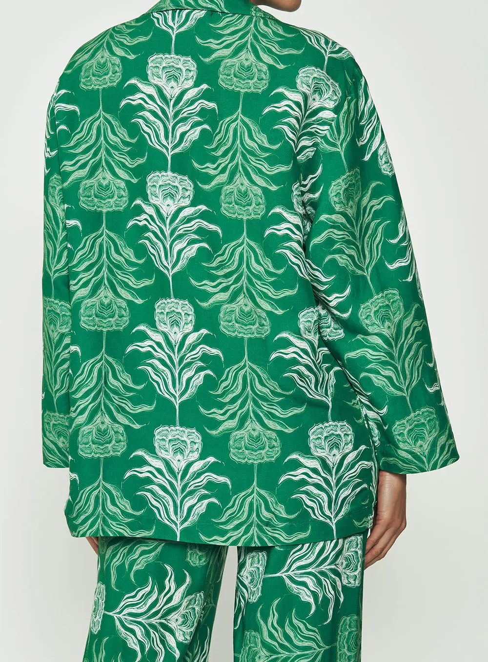 Camisa Verde Jardim Escondido Estampados