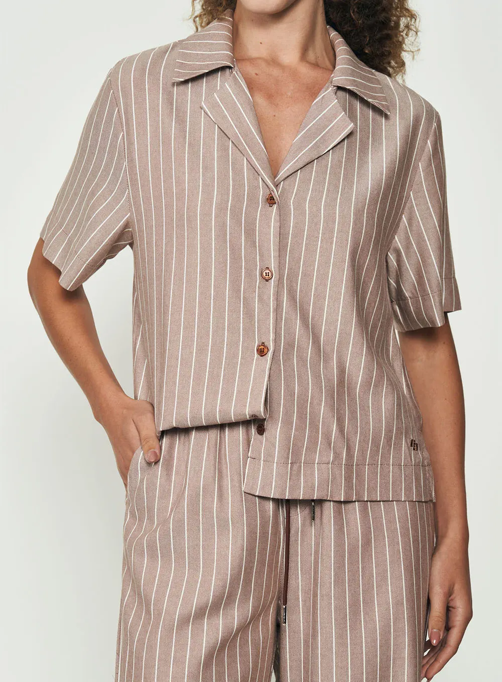 Camisa Listrada Alfaiataria Estampados