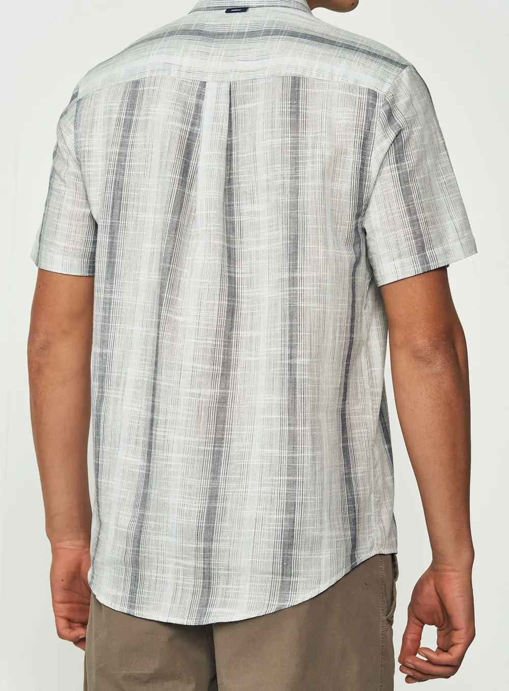 Camisa Linho Listrada Relax Estampados