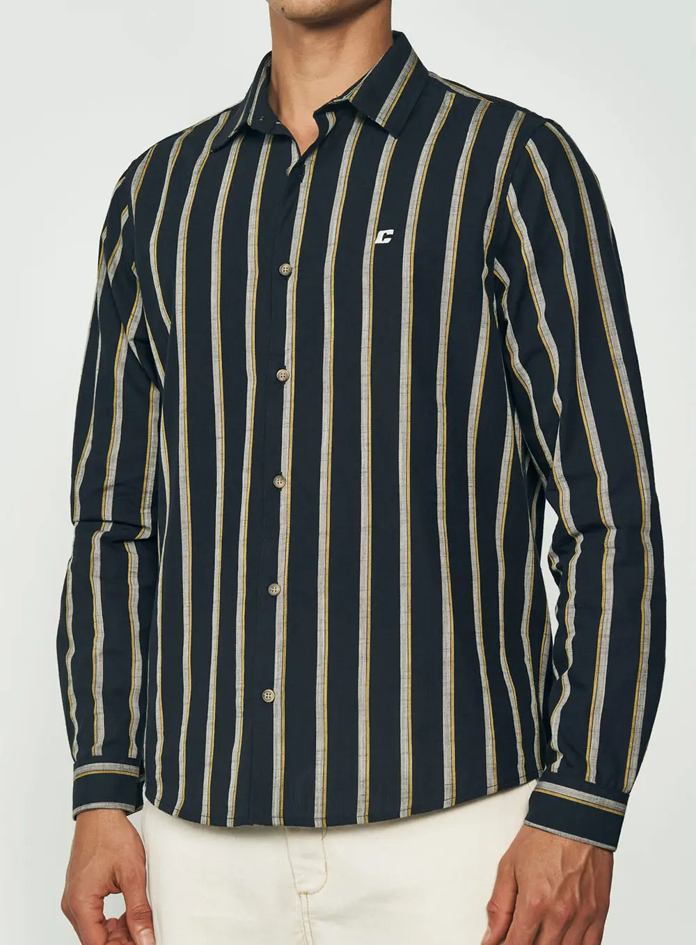Camisa Listrada Relax Estampados