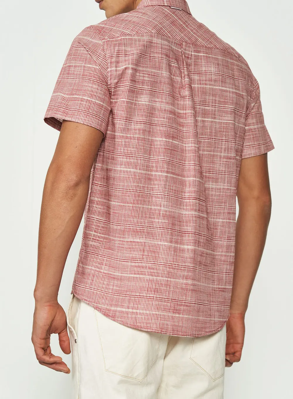 Camisa Masculina Xadrez Manga Curta Estampados