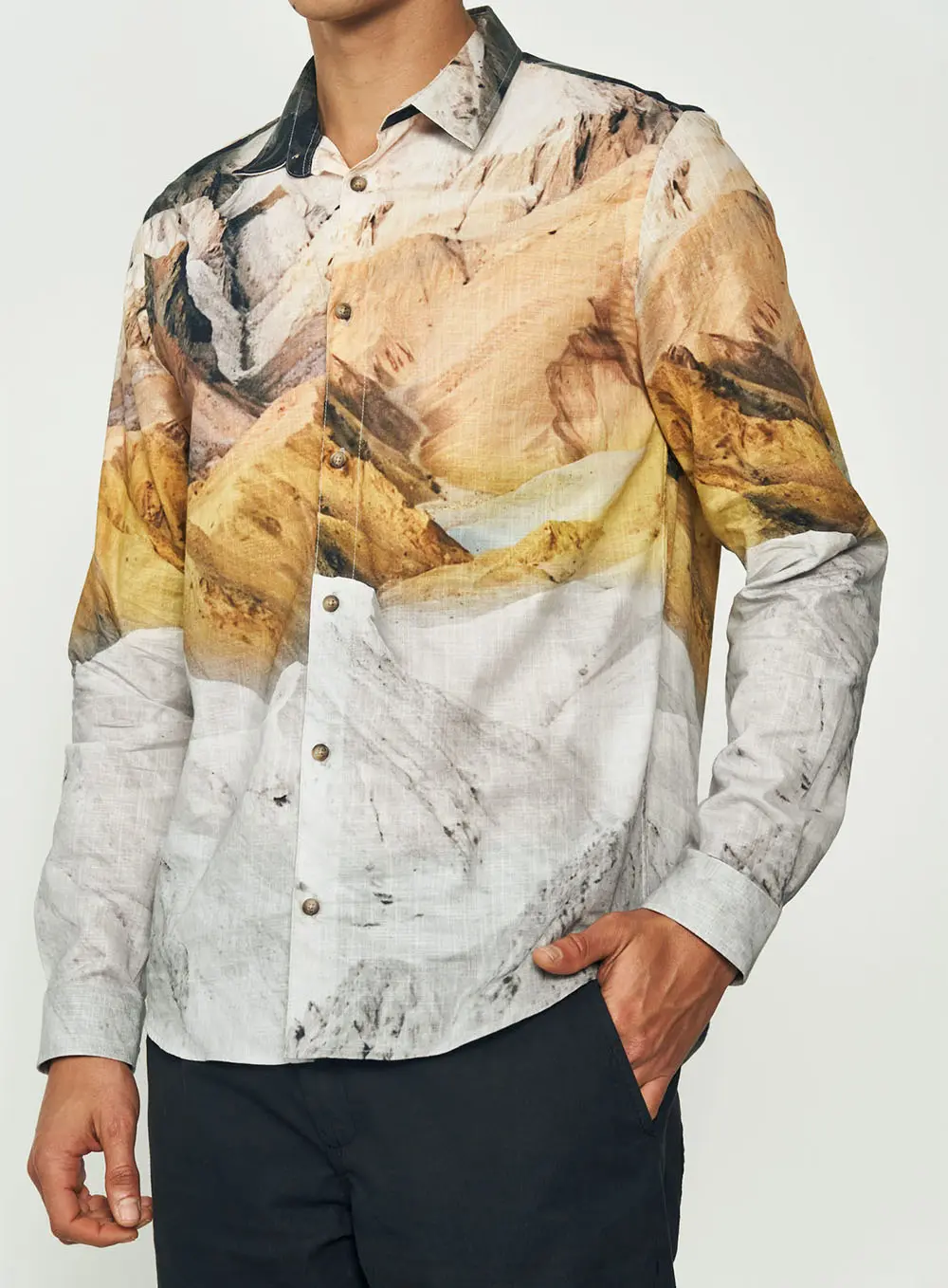 Camisa Estampada Manga Longa Estampados