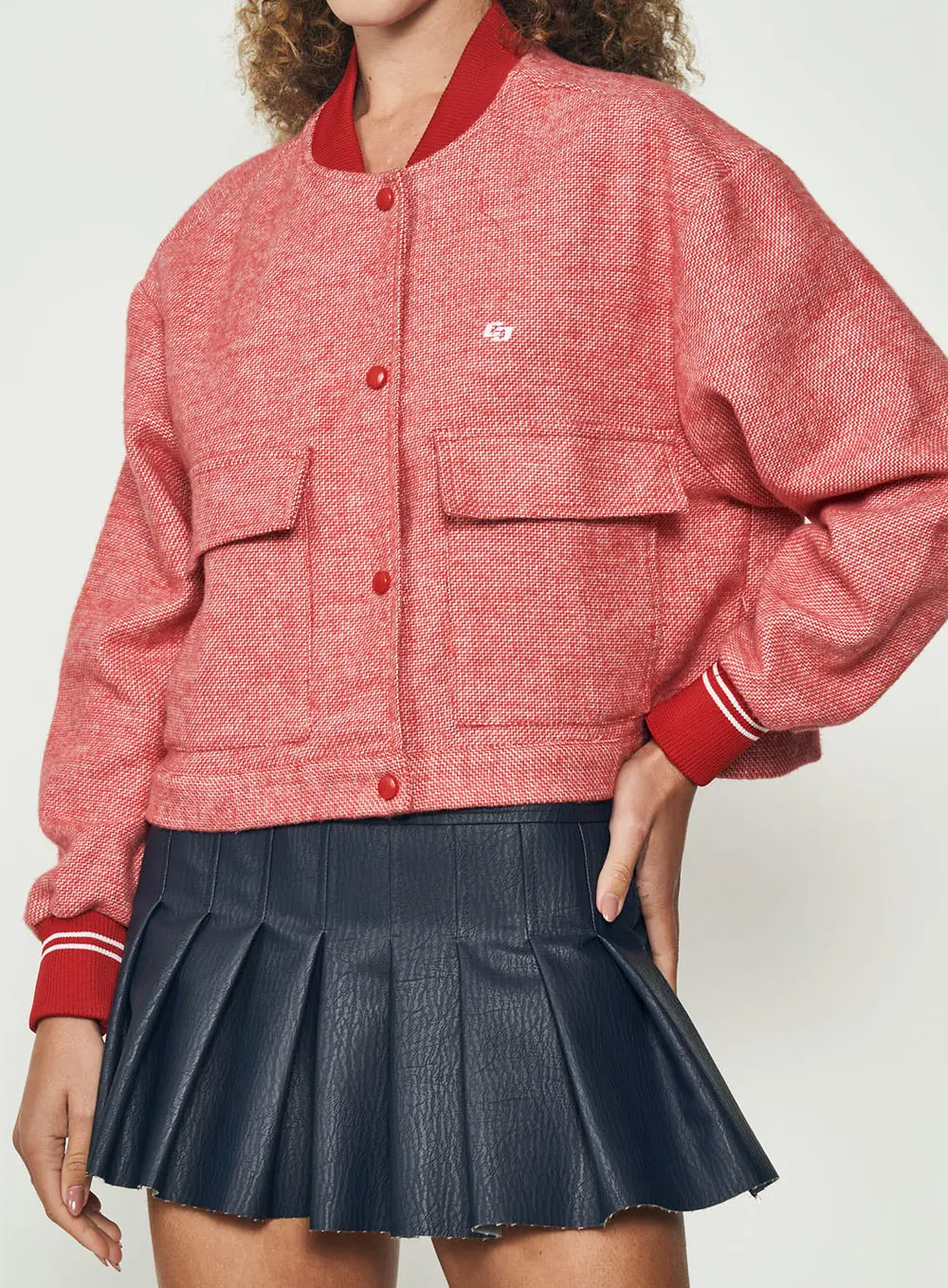 Jaqueta Varsity Charm Vermelho