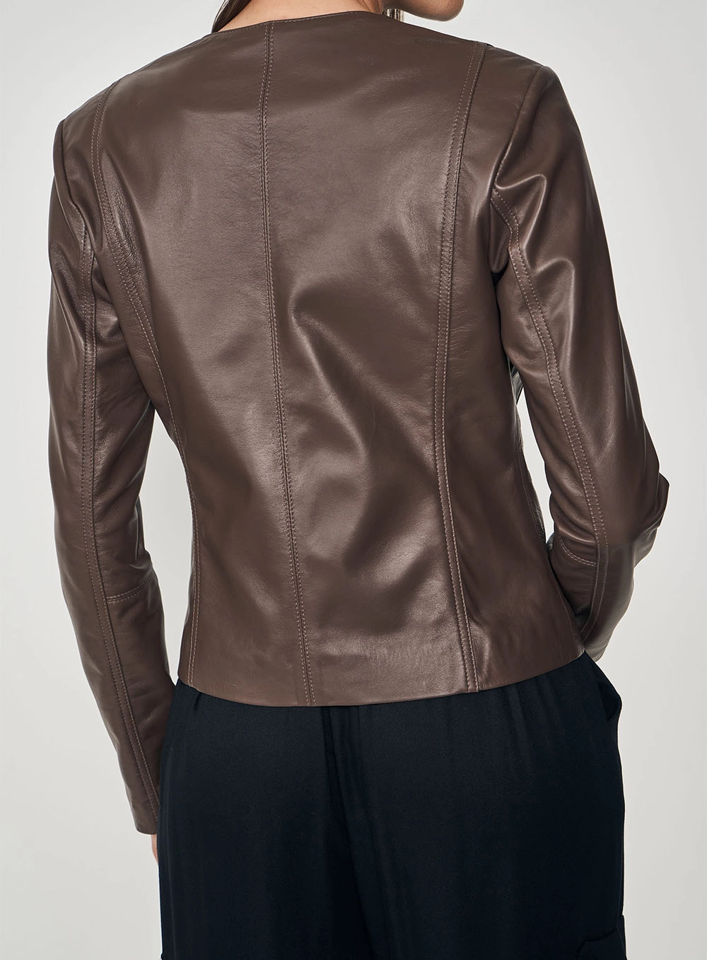 Jaqueta Leather Marrom